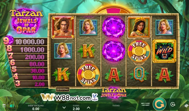 Khám phá cách chơi Andar Bahar hấp dẫn tại W88 trực tuyến cach choi tarzan and the jewels of opar slot game.jpg